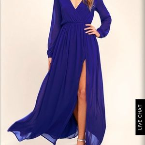Lulus royal blue dress